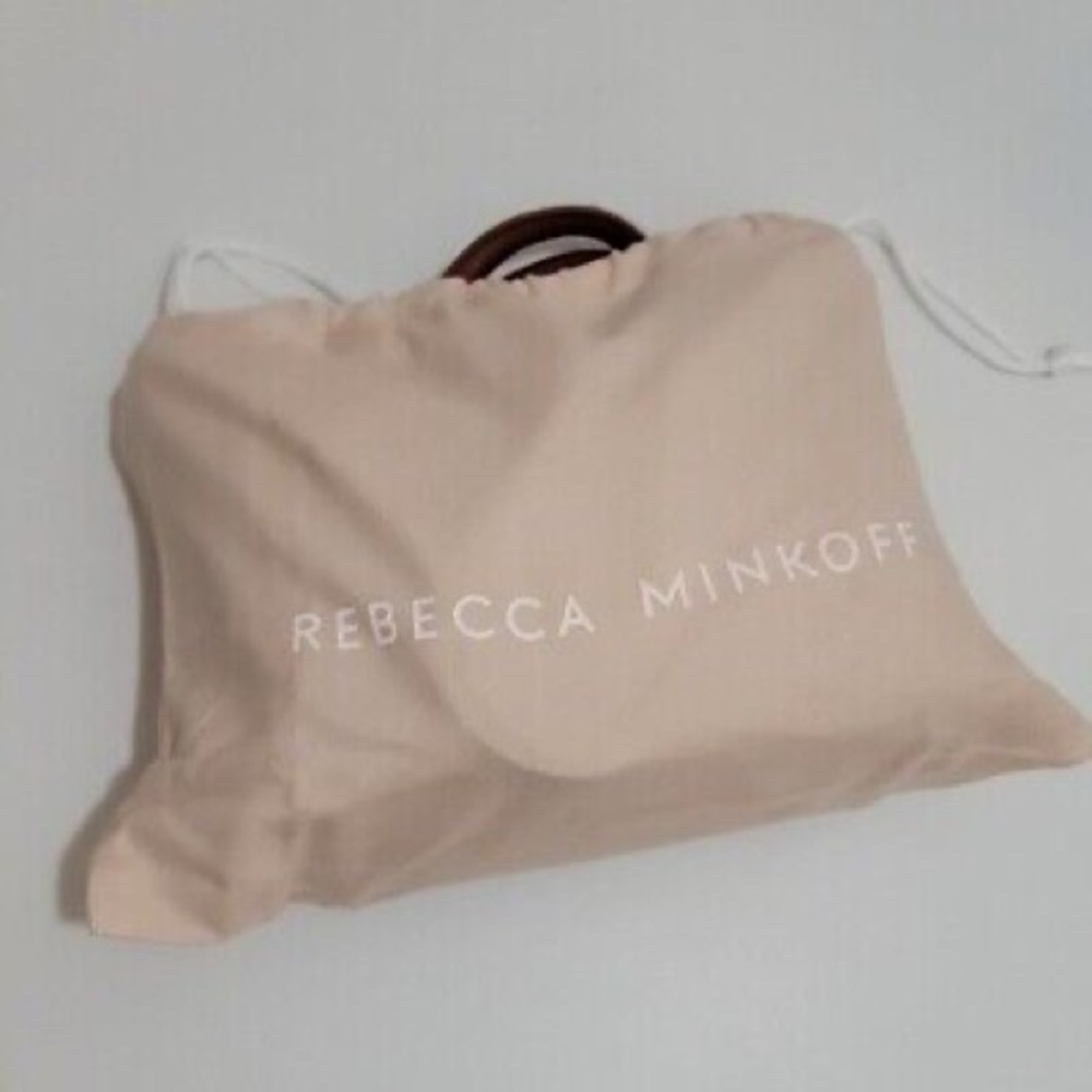 Rebecca Minkoff Caramel 100% Genuine Leather Handbag/Crossbody Satchel - Picture 3 of 9